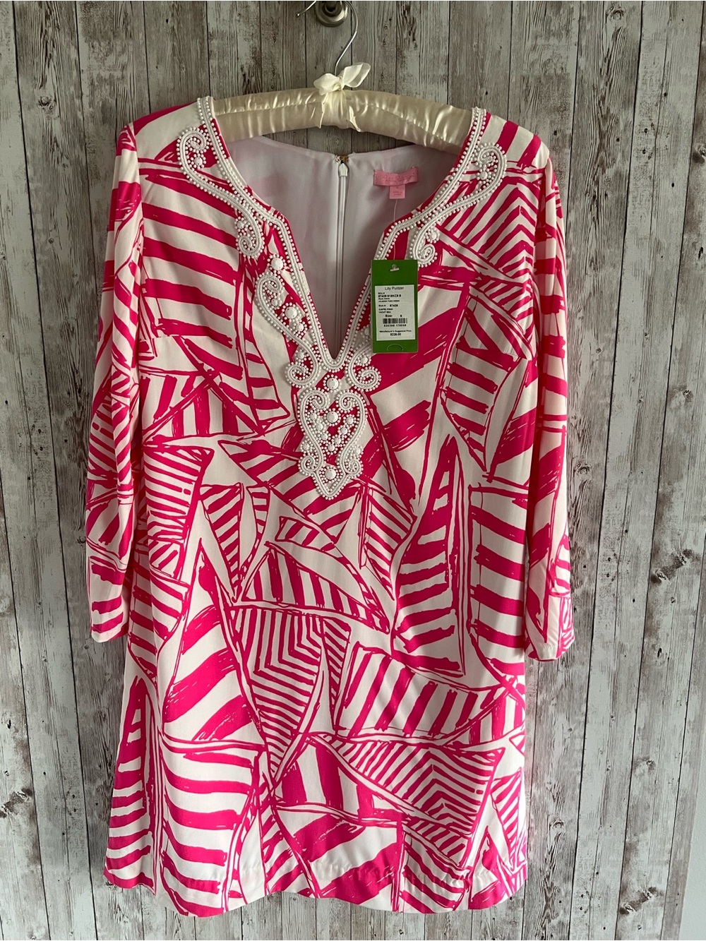 Lilly Pulitzer Julianna Tunic Dress Capri Pink Yacht Sea NEW Small